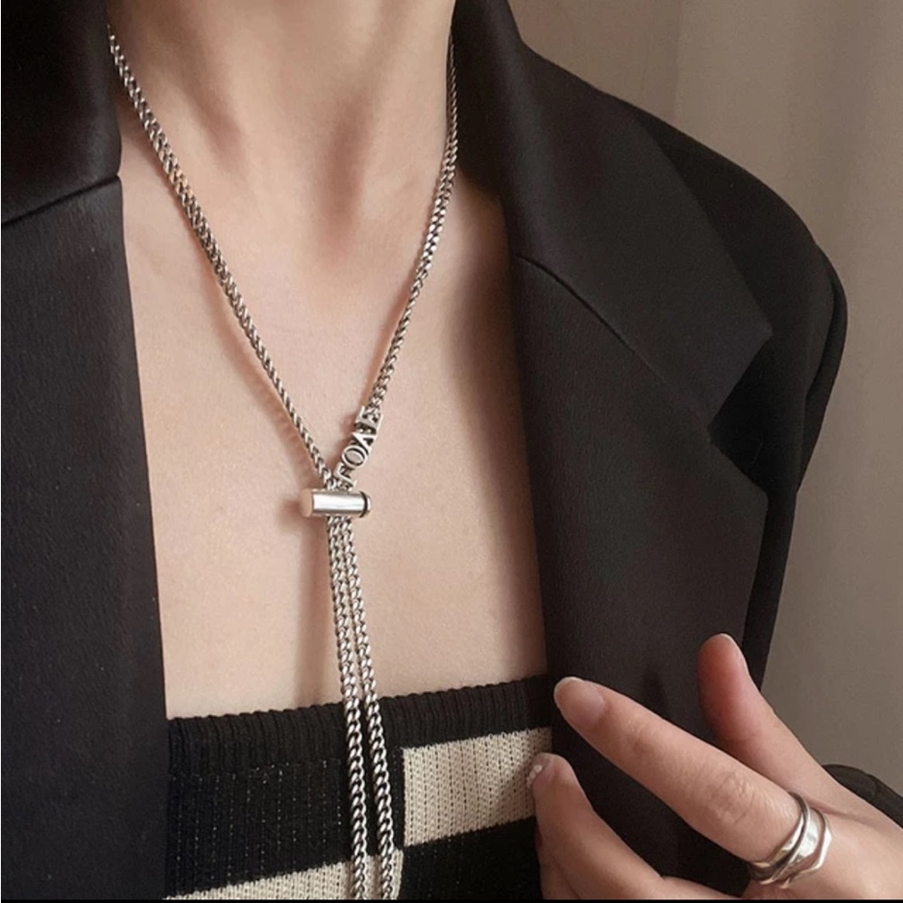 Love Silver Necklace - Picture 4 of 4